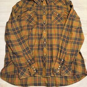 Plaid Button-Up Shirt